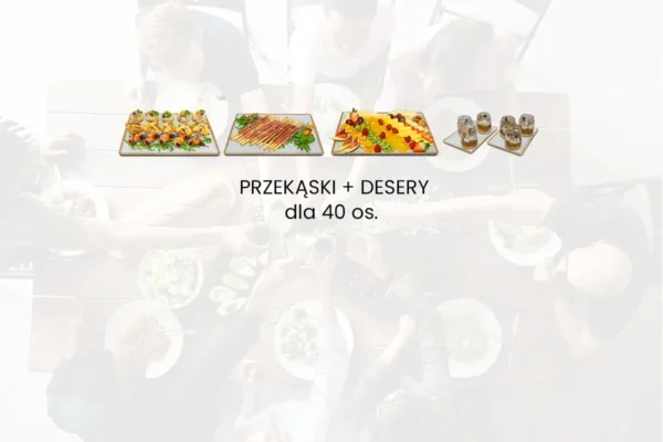 Przekąski standing party dla 40 osób