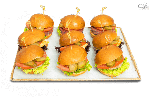 Mini Burgery w wersji wigilijnej (z ryba miruną, wege) 1szt.